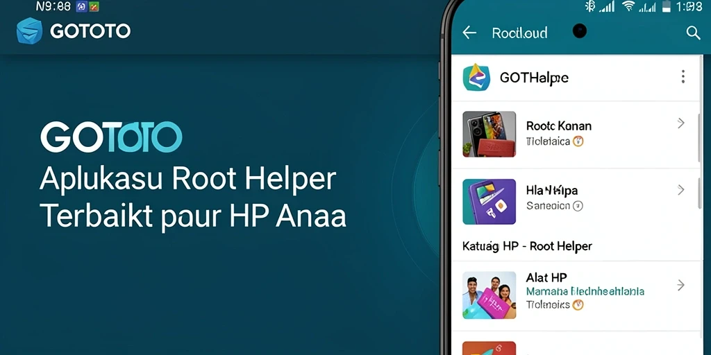 Antarmuka utama GOTOTO menunjukkan kemudahan penggunaan dan fitur rooting.