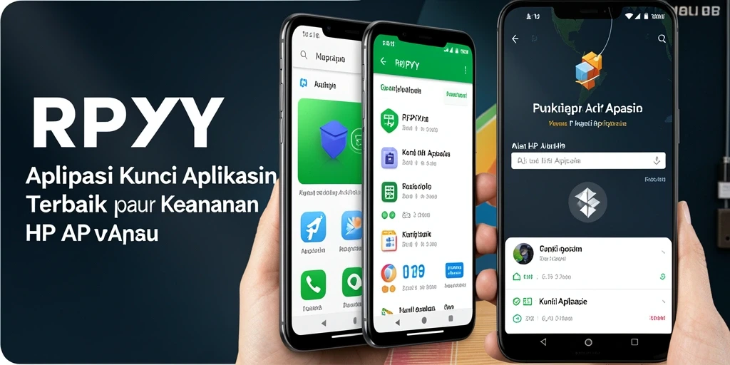 Tampilan antarmuka utama RPYYY dengan fitur Kunci Aplikasi yang menonjol.