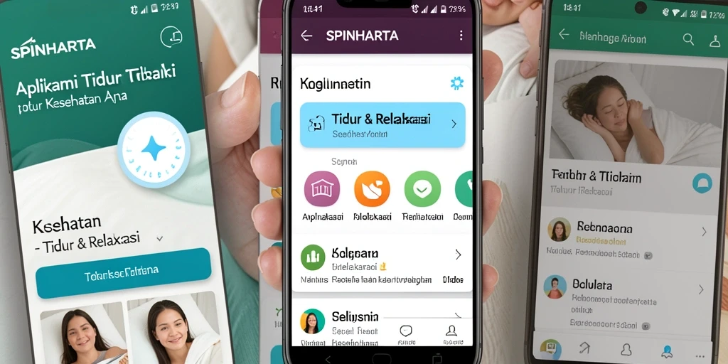 Antarmuka pengguna SPINHARTA yang menenangkan dan intuitif.