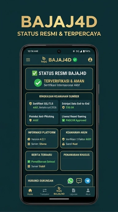 Kanal Resmi bajaj4d untuk Pengguna Android di Indonesia