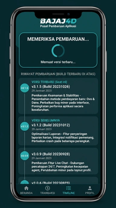 Riwayat Versi Terbaru bajaj4d untuk Android
